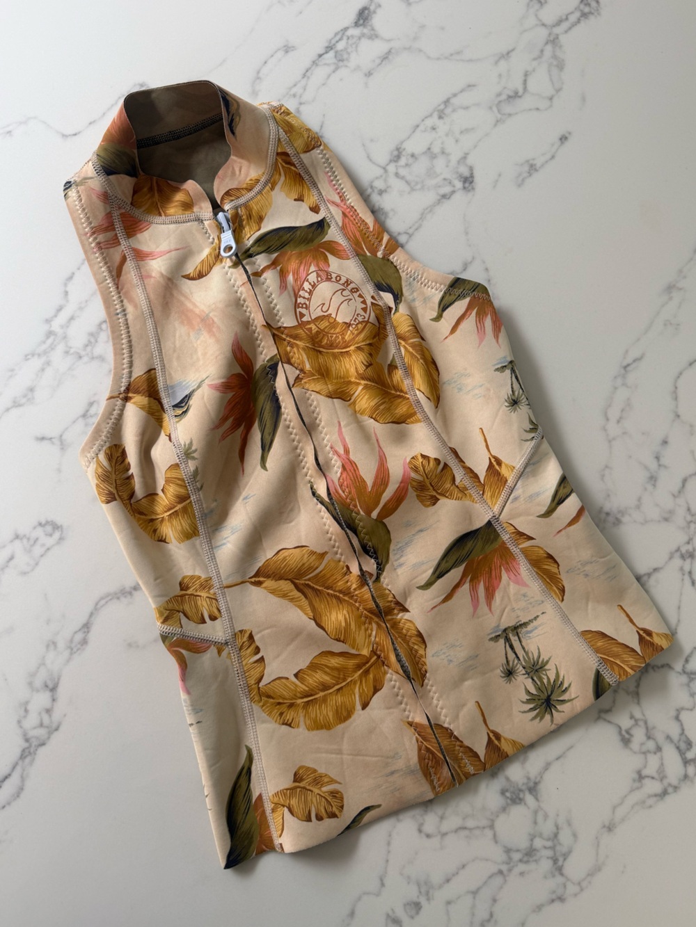 Billabong Salty Dayz 1mm Wetsuit Vest - Tropical Floral - Size 4 (US)